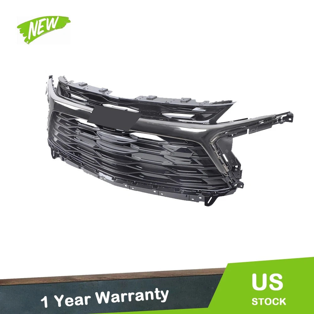 Front Bumper Grille for Chevy Blazer RS (2023–2025) Chrome Black