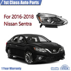 Right Passenger Side Halogen Headlight for Nissan Sentra (2016-2019)
