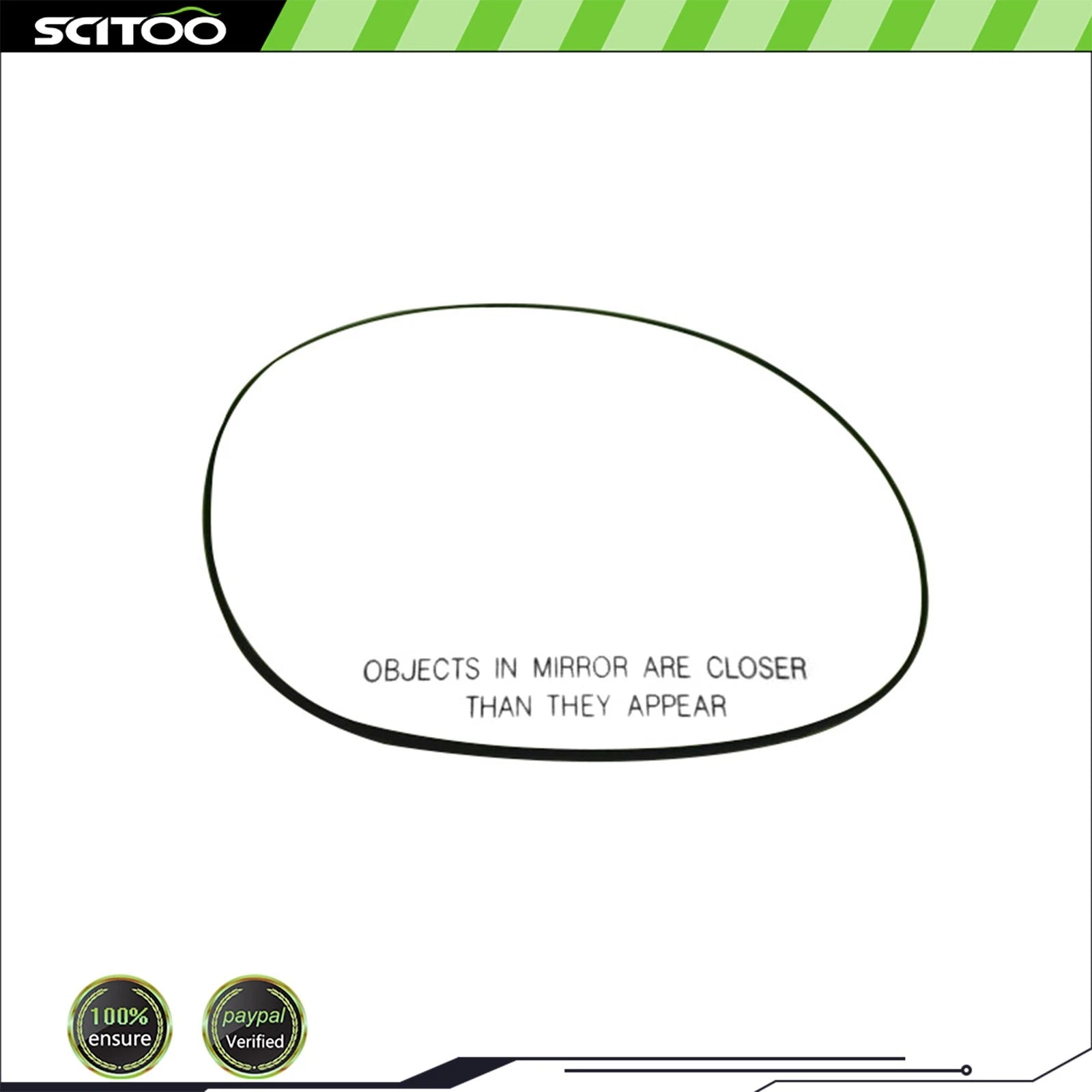 Convex View Mirror Glass for Chrysler PT Cruiser (2004–2010) RH Side
