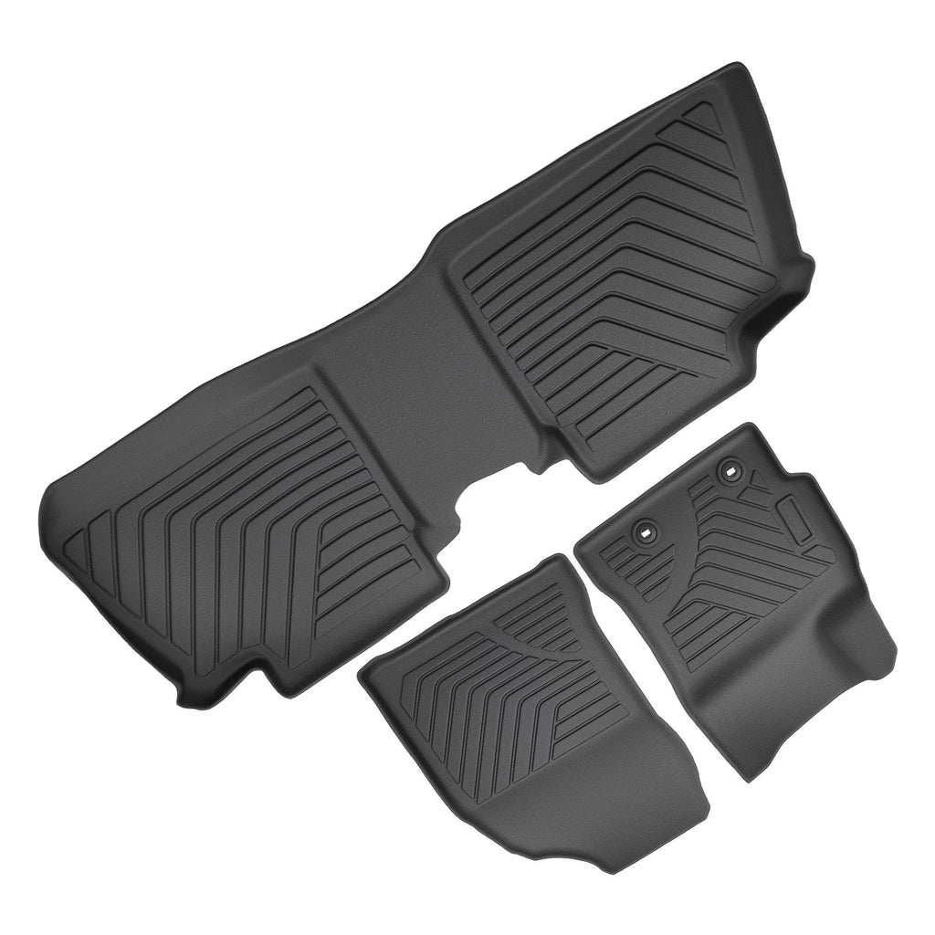 Set of 4 Black TPE Rubber Floor Mats for Toyota Corolla (2014–2019)