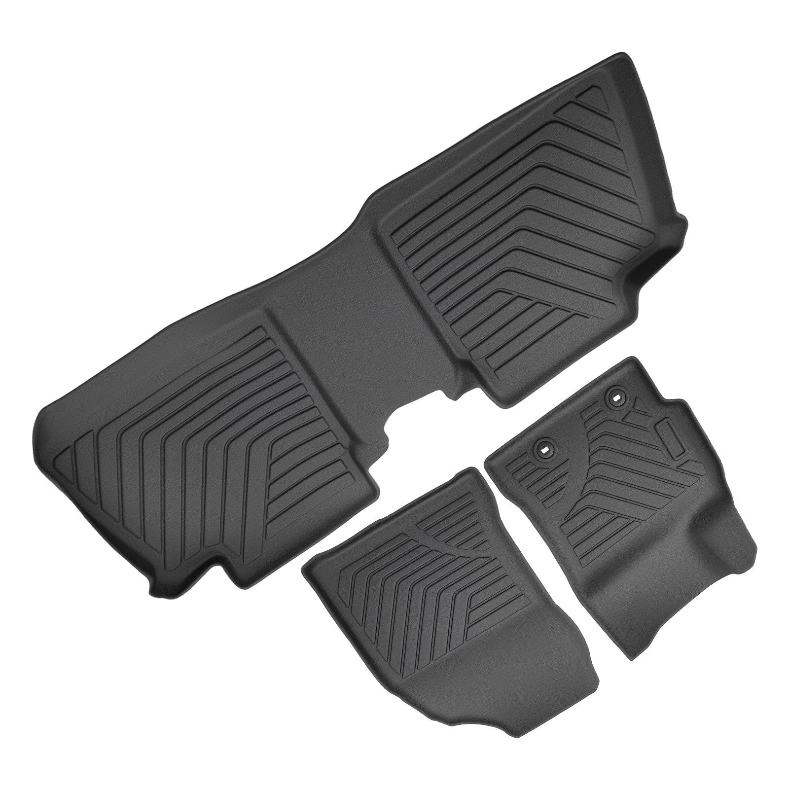 Set of 4 Black TPE Rubber Floor Mats for Toyota Corolla (2014–2019)