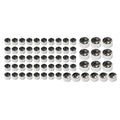 63 Pcs Chrome Engine Topper Bolt Caps for Harley Softail FXST (2000-2006)