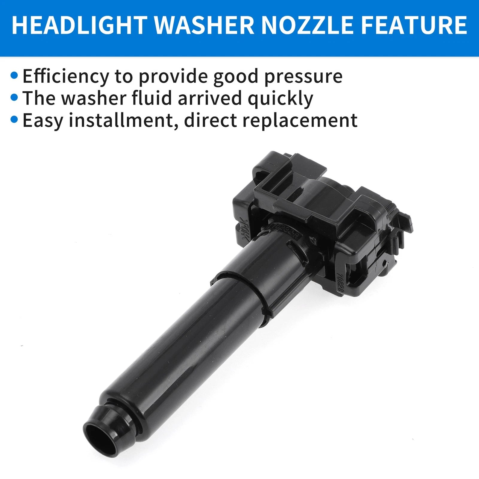 Front Passenger Headlight Washer Nozzle for Toyota Land Cruiser (2008–2021) No.852070G020