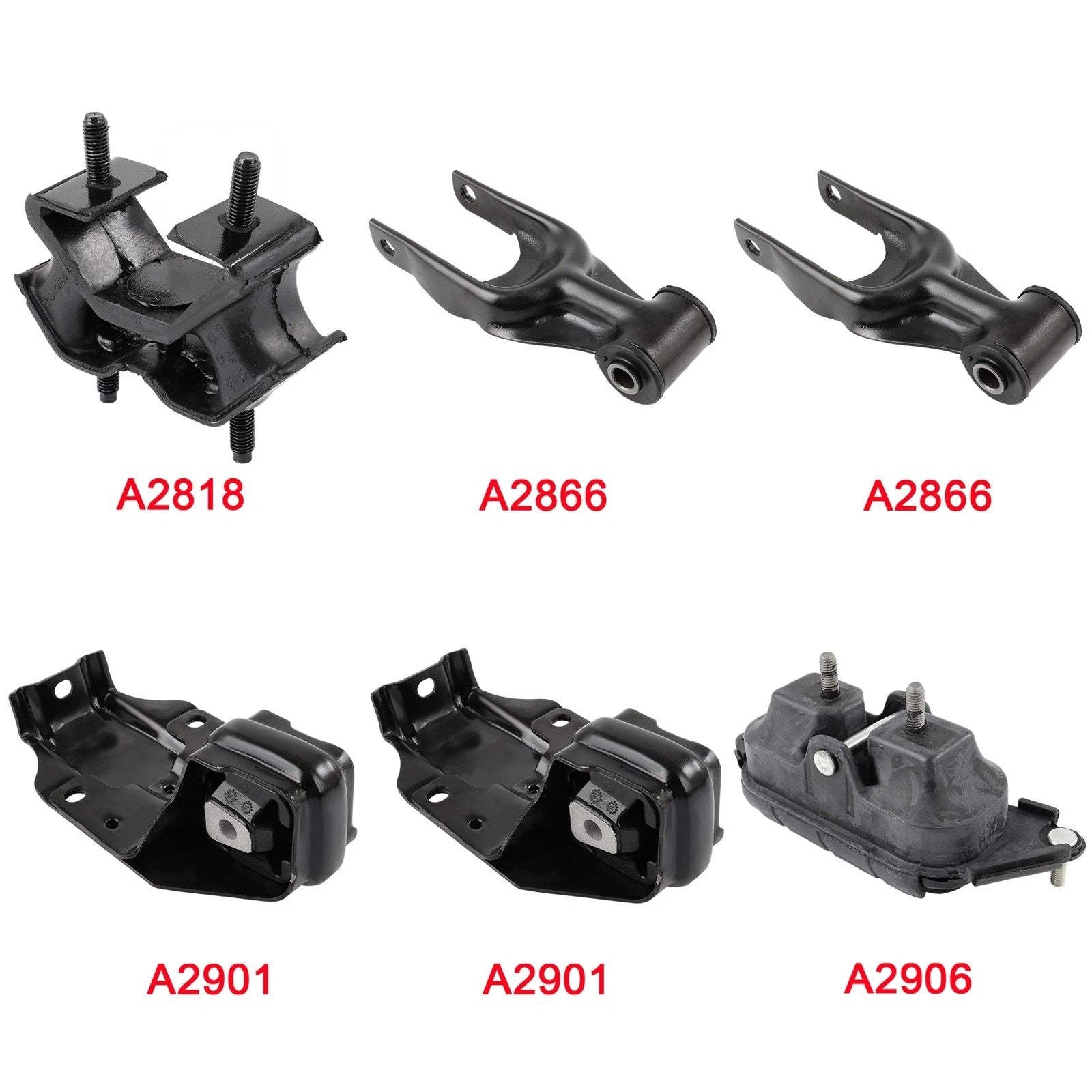 Set of 6 Engine & Transmission Mounts for Buick Century (1997–2005)