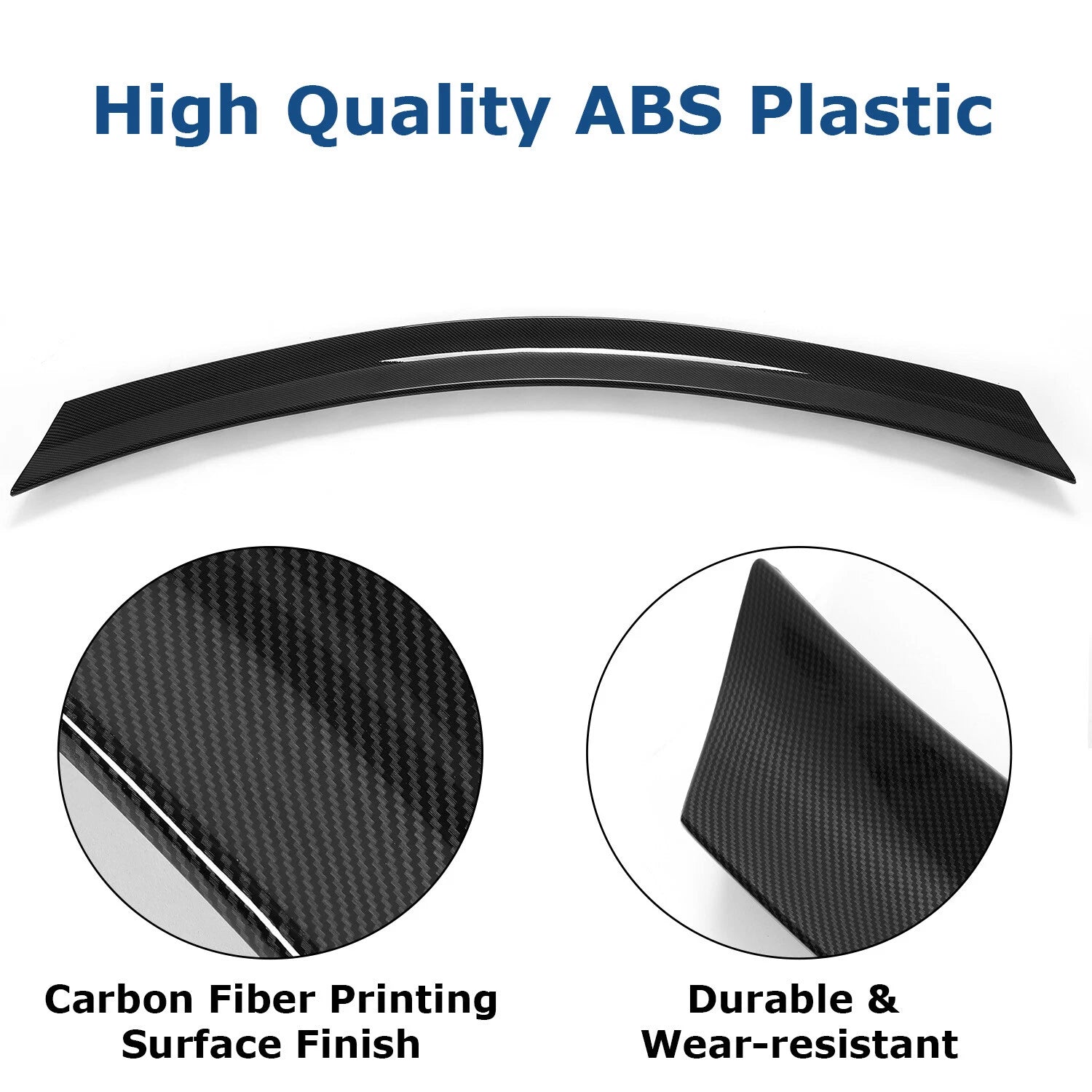 Carbon Fiber Style Highkick Trunk Spoiler for Mercedes W204 C63 AMG (2012–2015)