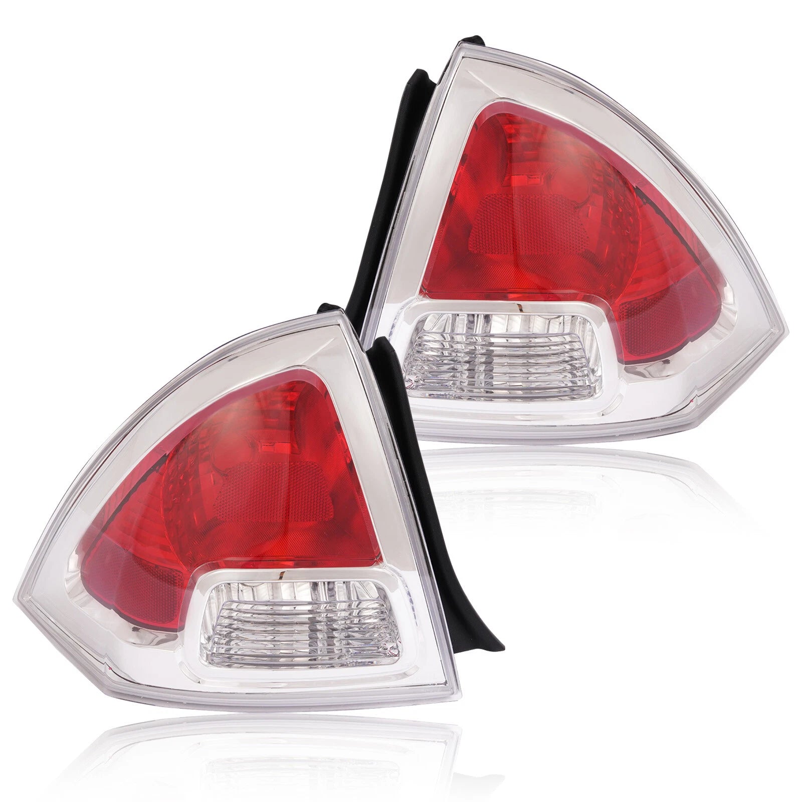 2PC Tail Light Set for Ford Fusion (2006–2009) Chrome Left Right Side