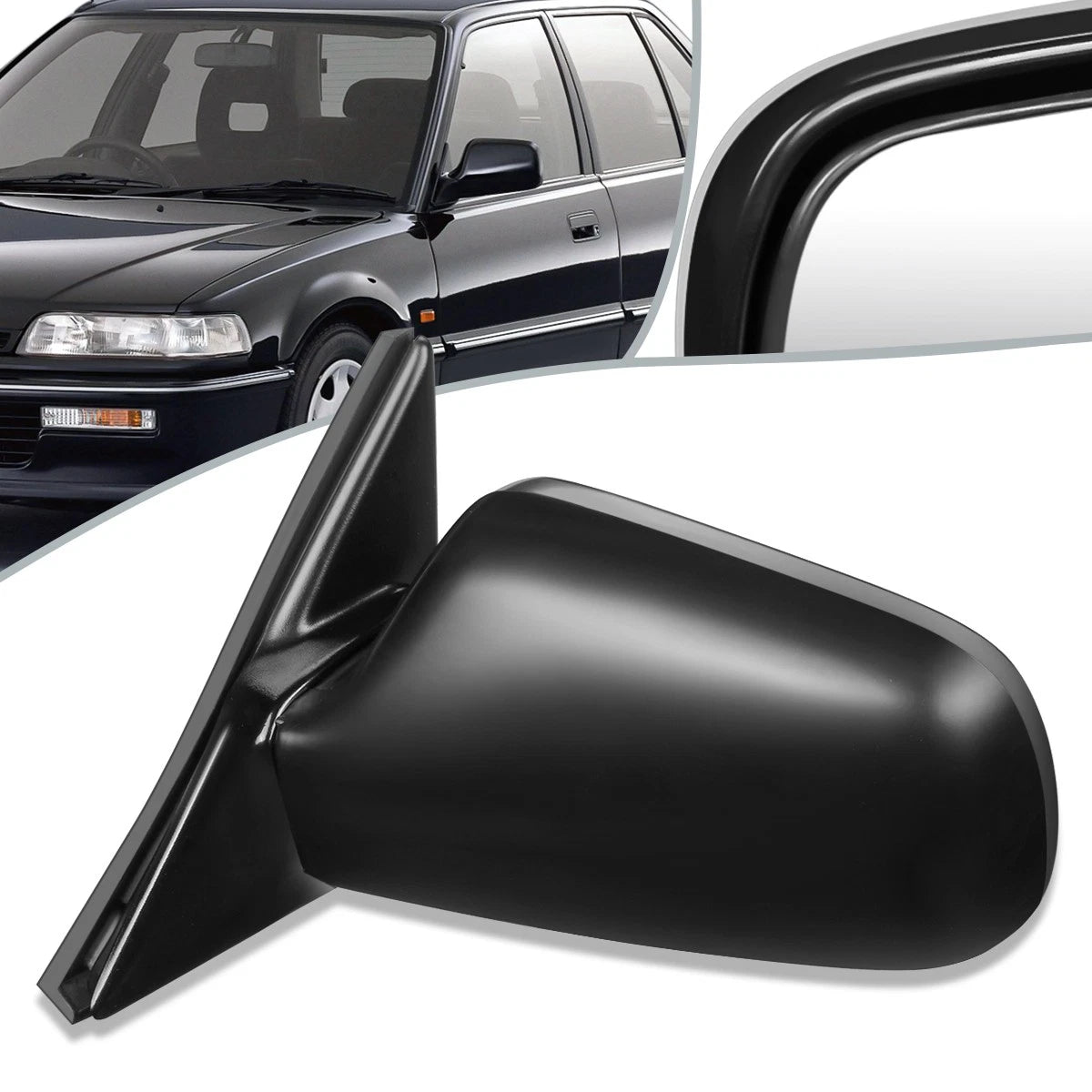 Power Adjust Driver Side Door Mirror for Honda Civic Sedan (1988–1991) HO1320104