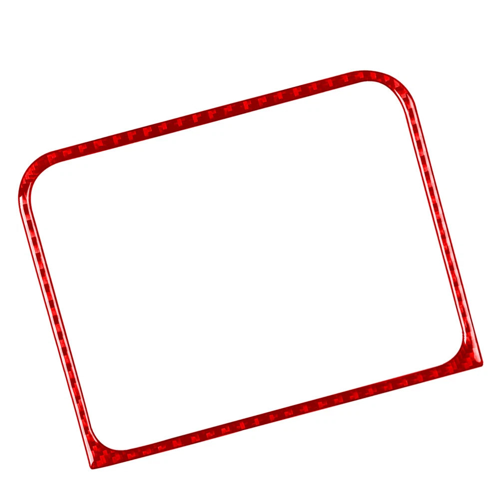GPS Navigation Panel Cover Trim for Jeep Wrangler JL Gladiator JT (2018–2023) Carbon Red
