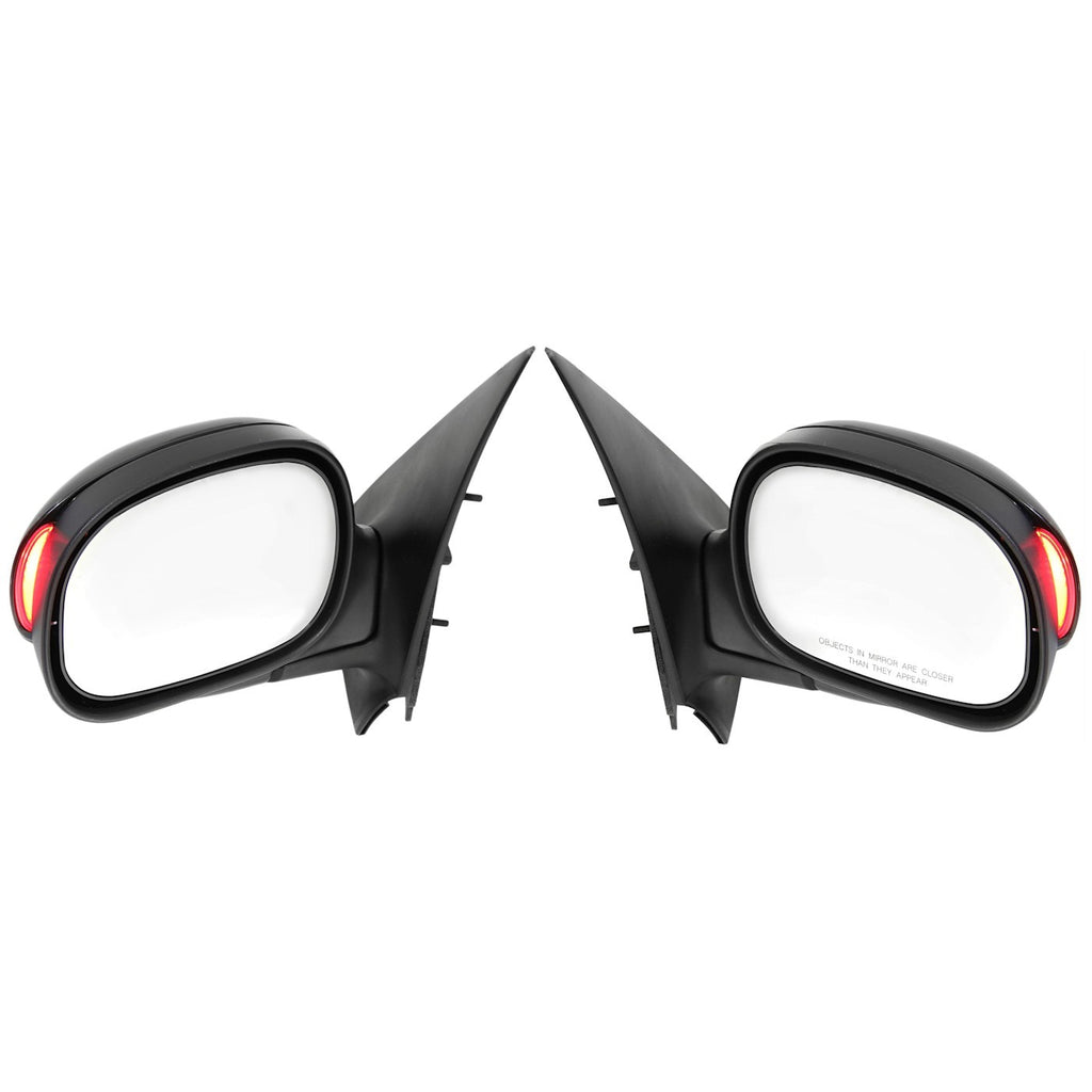 Set of 2 Mirrors for Ford F-150 Crew Cab (2001–2003) Manual Fold