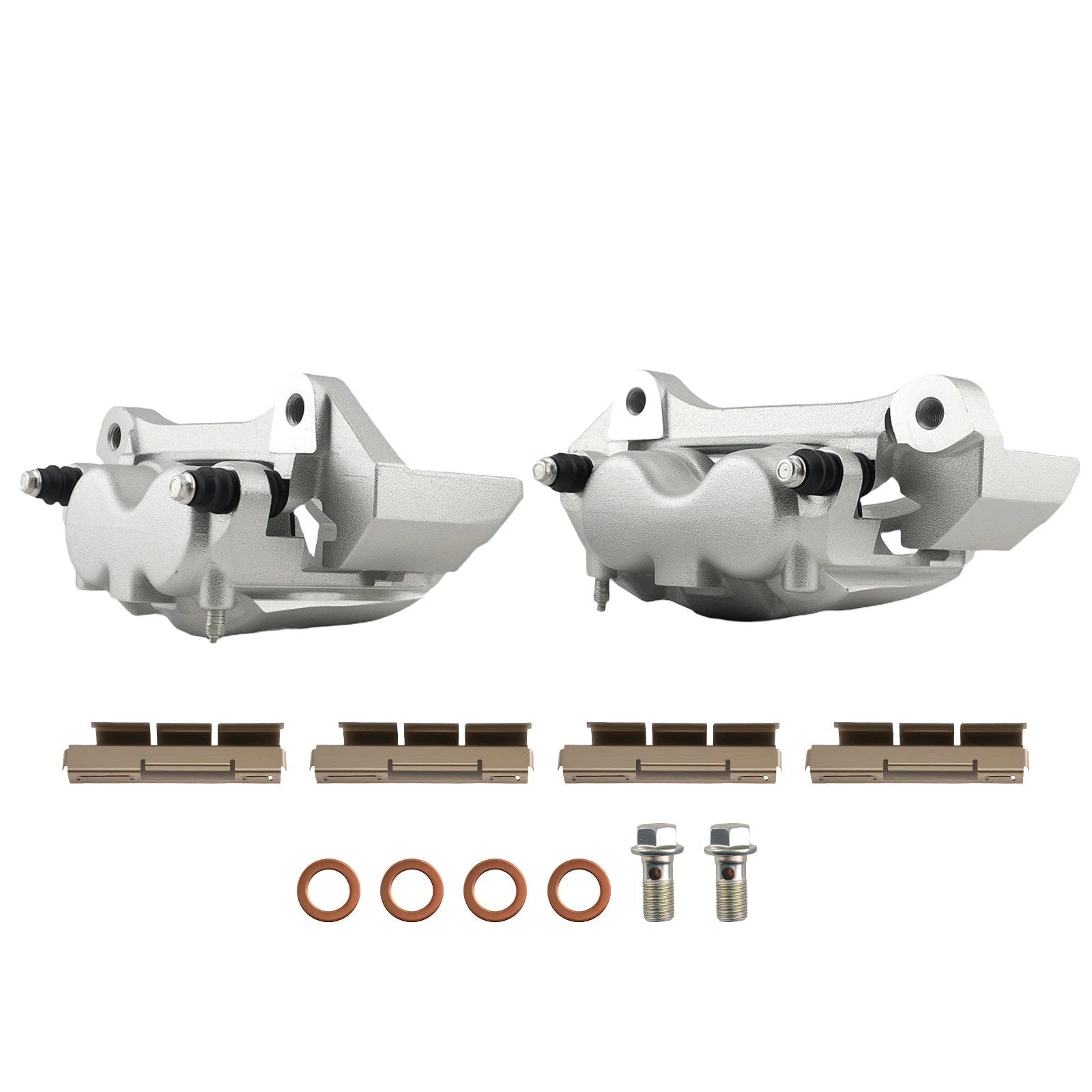 Brake Caliper Pair Front for Dodge Ram 1500 2500 3500 (2003-2008)