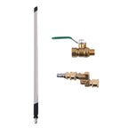 Radiator Cleaning Wand for Pressure Washer (24", 23.62")