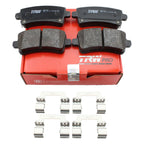 Set of 4 TRW Pro Low-Metallic Brake Pads for Buick Cadillac Chevrolet Saab