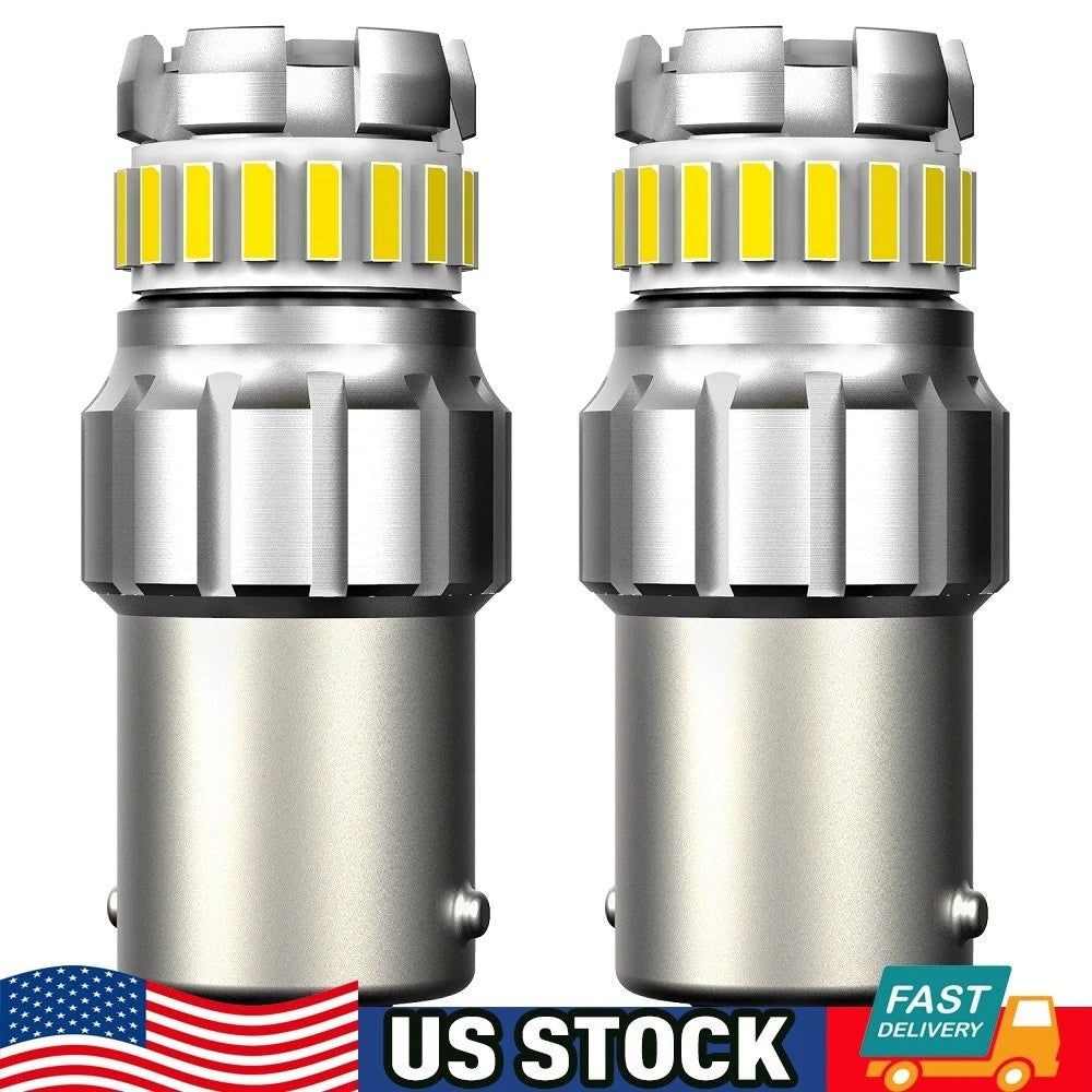 2X 1156 BA15S 7506 LED Turn Signal Indicator Light Bulb for AUXITO (N/A)