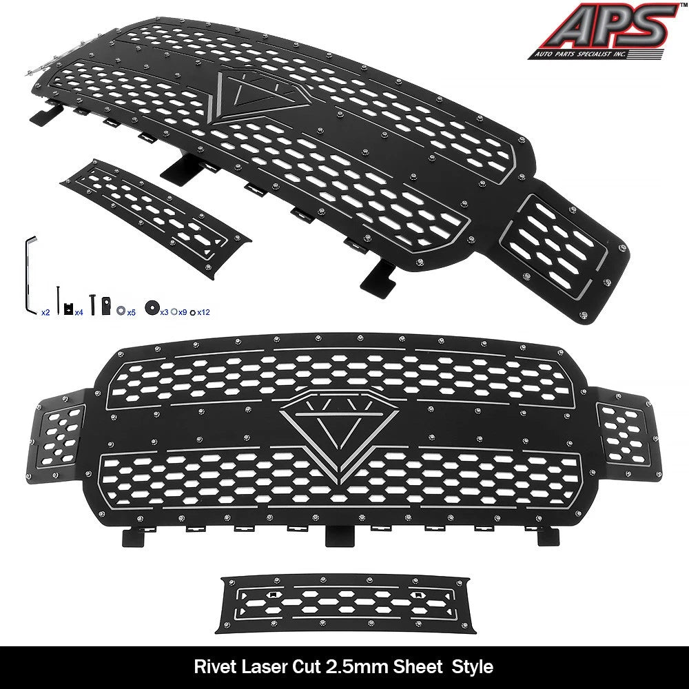 Stainless Steel Double Layer Grille Insert for Ford F-150 (2018-2020)