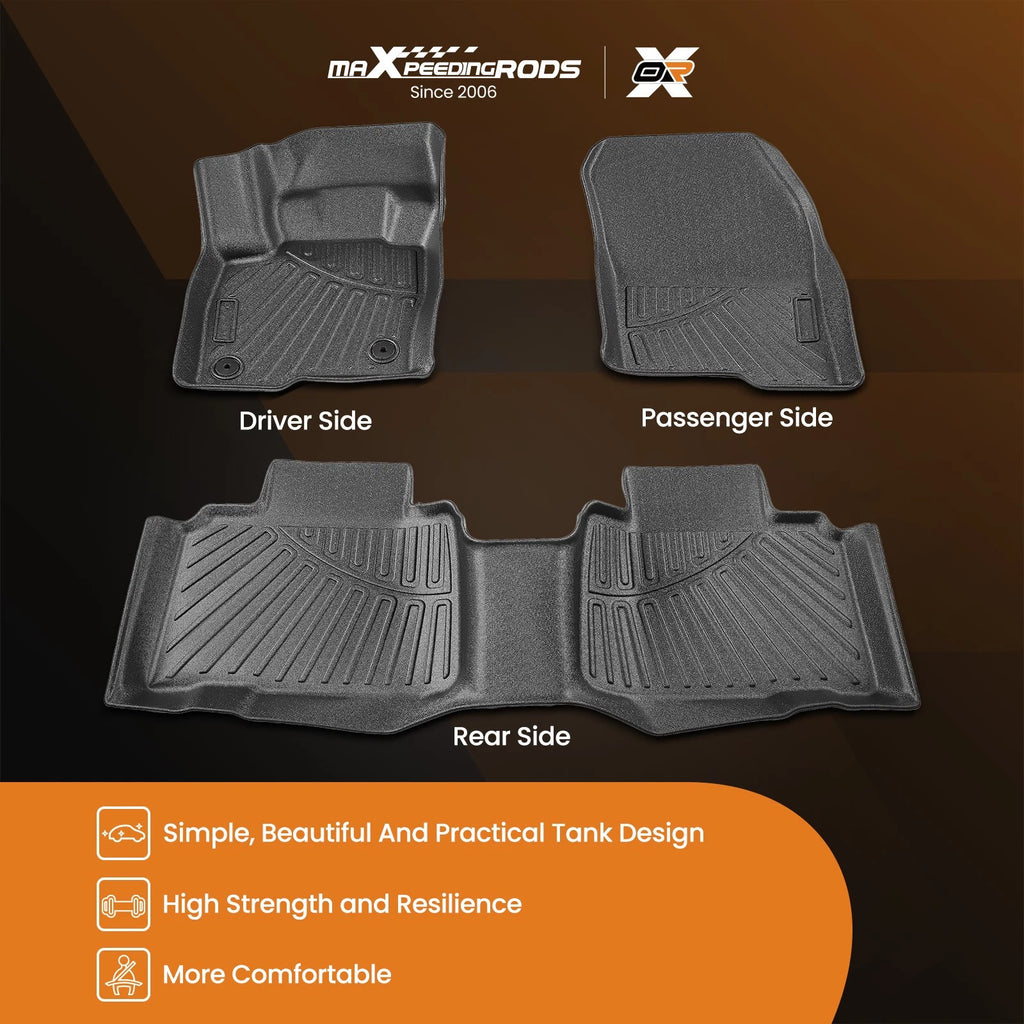 Set of 4 All-Weather TPE Floor Mats for Ford Edge (2015–2024)