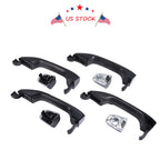 Set of 4 Door Handles for Silverado Sierra (2014–2018) Gloss Black Painted