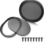1 Pair Steel Mesh Speaker Grill Covers for Car Audio (Universal Fit)