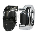 Chrome Lower Vented Leg Fairing Glove Box for Harley Touring FLT (1983–2013)