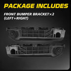 Set of 2 Front Bumper Support Brackets for Toyota Yaris (2012–2014)
