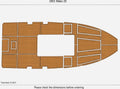 EVA Pads for Mako 25 Swim Platform Cockpit (2001) - Teck Deck Faux Flooring Mat