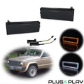 Smoke LED Front Bumper Signal Lights for Jeep Cherokee, Comanche (1984–1996)