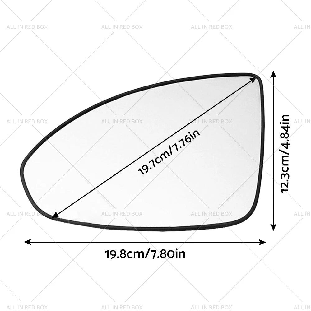 Left Side Mirror Glass with Base for Holden Cruze JG (2009)
