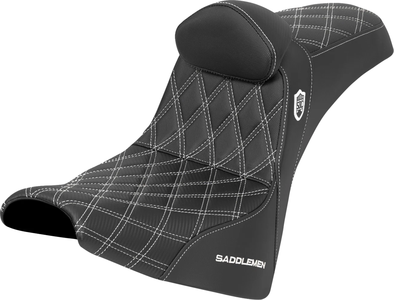 SADDLEMEN Pro Series SDC Performance Seat for Motorcycle (w/ Backrest)