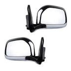 Side Mirror Manual Chrome Pair Fits Toyota Hilux Tiger D4D Pickup 1998-04 D06