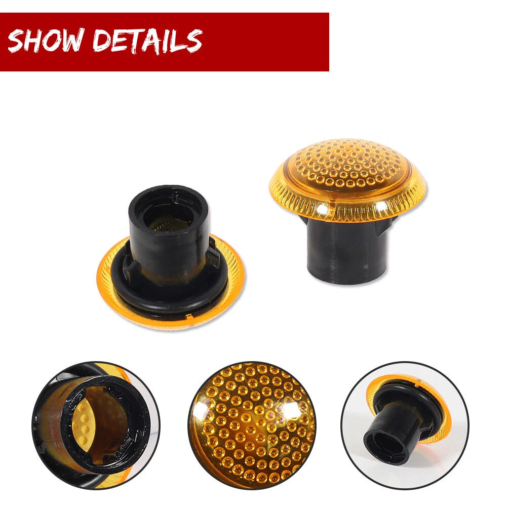 Amber Lens Front Side Marker Lights Housing Kit for Ford Transit Connect