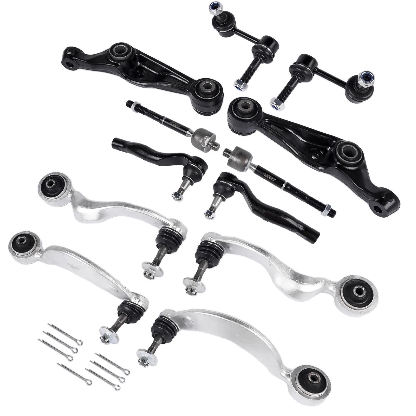12X Control Arms & Tie Rod Kit for Lexus LS460 LS600H (2007–2017)