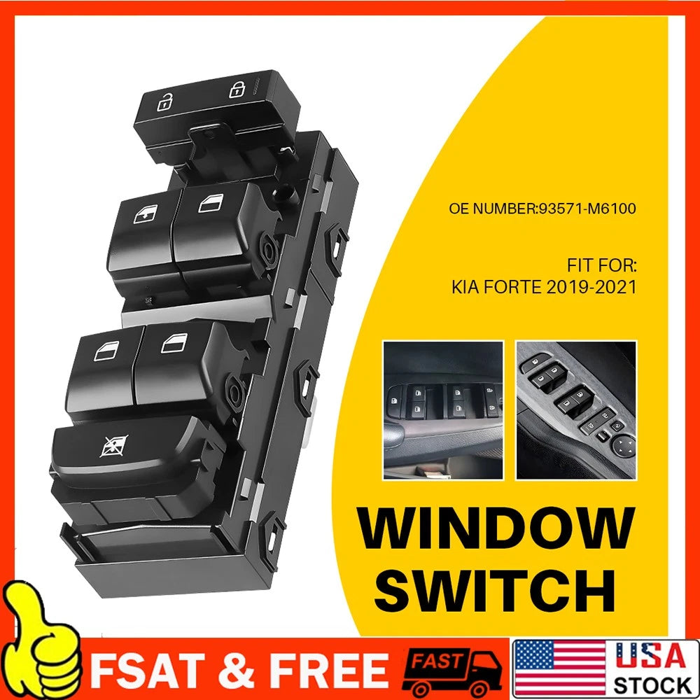 Power Window Master Control Switch for Kia Forte (2019â2021)