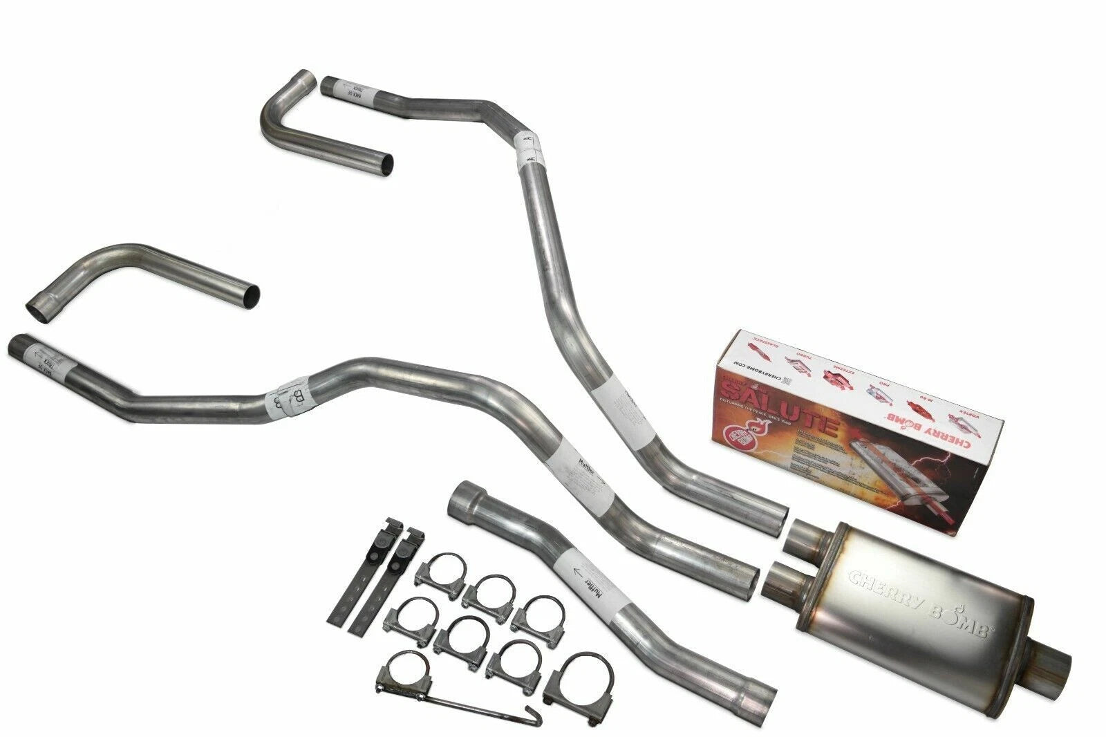 Dual Exhaust for Nissan Titan (2004–2006) 2.5" Cherry Bomb Salute