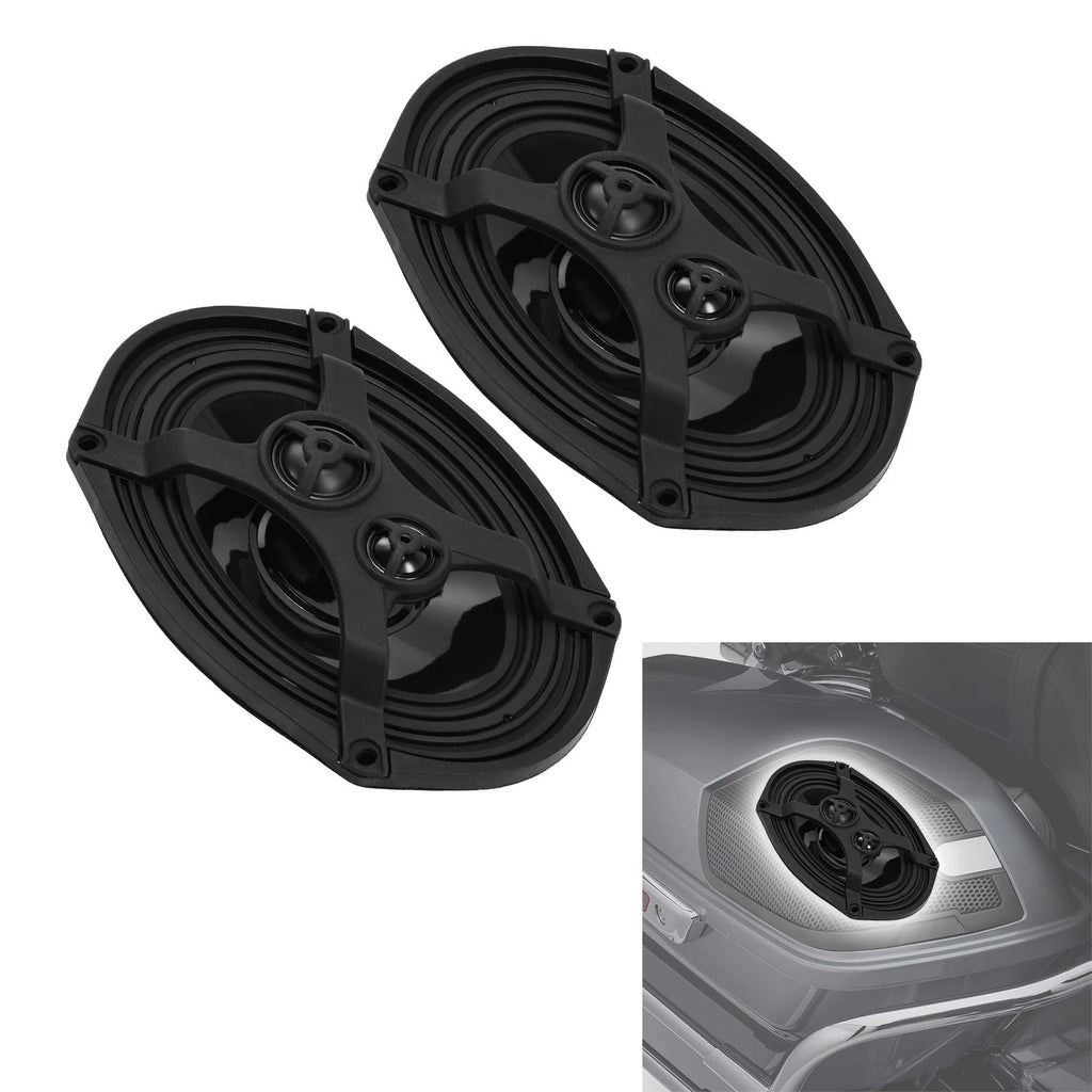 Hard Saddlebag Lid 6"x9" Speakers for Harley CVO Street Road Glide (2014–Present)