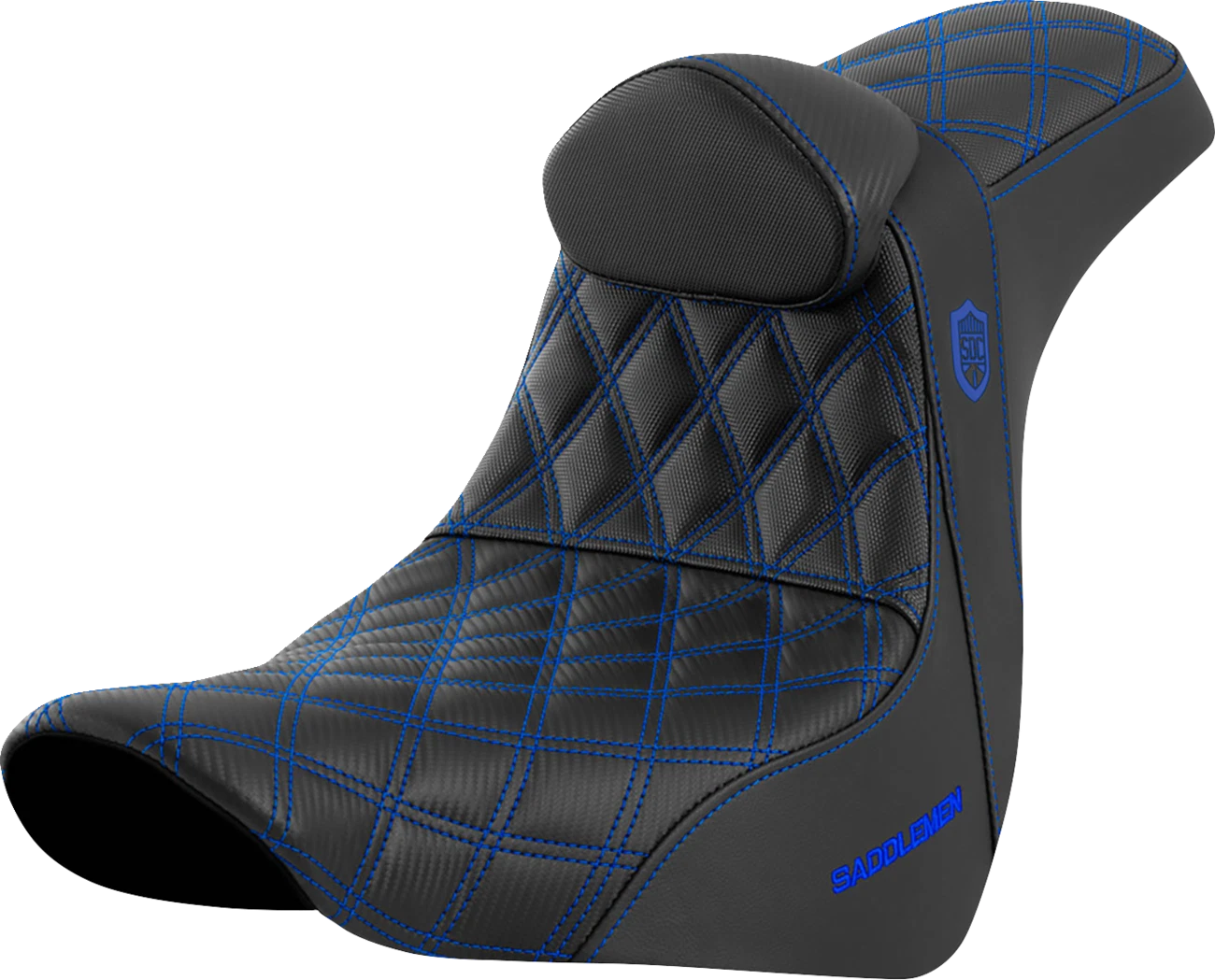 Saddlemen Pro Series SDC Performance Seat w/ Backrest for Harley FL/FX (1)