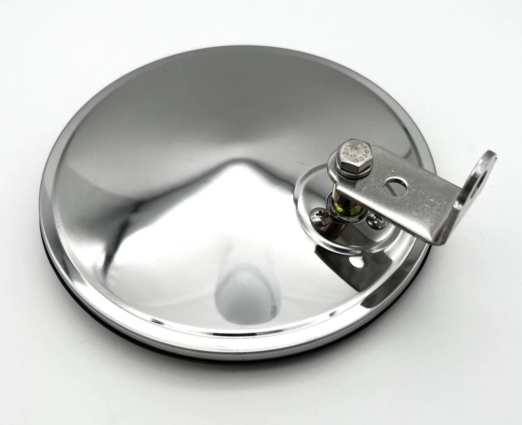 Stainless Round Convex Mirror with Offset Mount Stud for Trucks (2000–2025)
