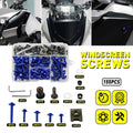 155pc Blue Aluminum Fairing Bolts Kit M5 M6 for Honda CBR600RR CBR1000RR (2003–2023)