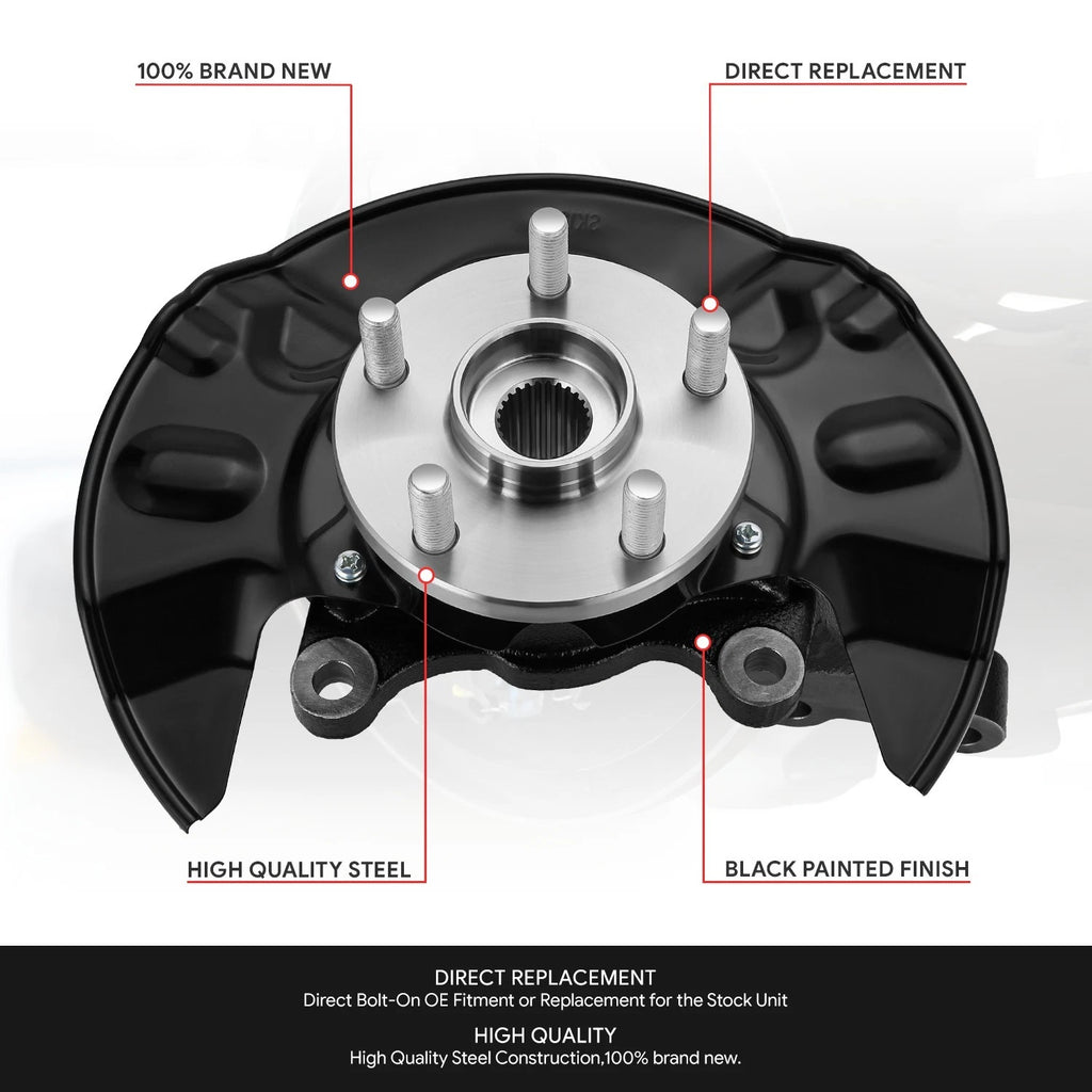 Front Right Loaded Wheel Bearing Knuckle Assembly for Toyota Corolla (2003–2008)