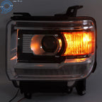 HID w/ LED DRL Headlight Set for GMC Sierra 2500HD/3500HD (2016–2019)
