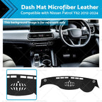 Dash Mat Microfiber Leather Non-Slip for Nissan Patrol Y62 (2012–2024)
