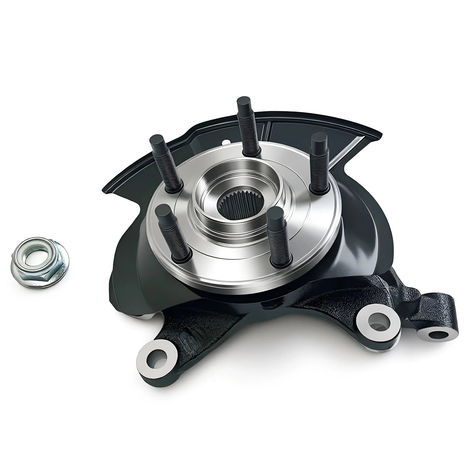 Front Right Steering Knuckle & Wheel Hub Bearing Assy for Ford Edge (2011–2014)