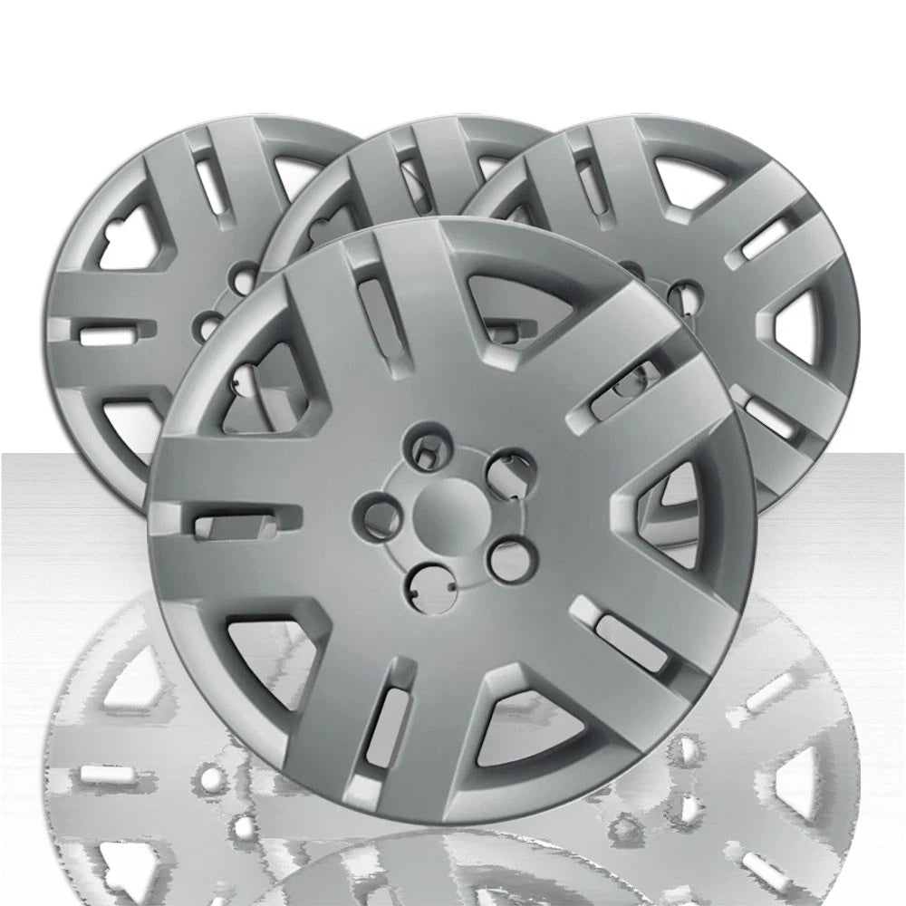 Set of 4 17" 5 Split Spoke Bolt-On Wheel Covers for 11-14 Dodge Avenger - Silver