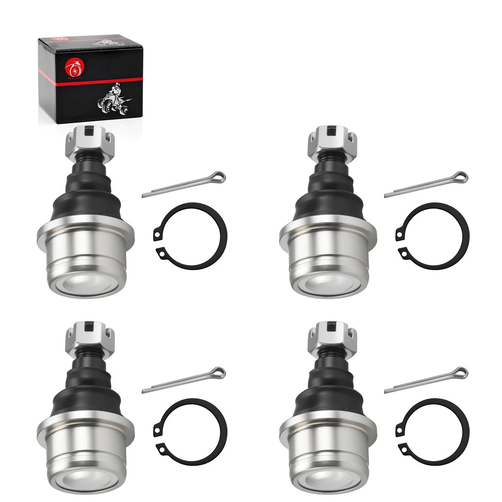 Set of 4 Upper & Lower Ball Joints for Honda Foreman Rubicon 500 (2001–2019)