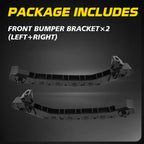 Set of 2 Front Bumper Bracket Retainers for Subaru Impreza (2011–2014)