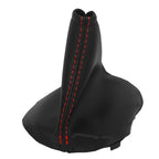 Manual Shift Boot Cover for Kia Rio (2007–2010) Black Red Stitch