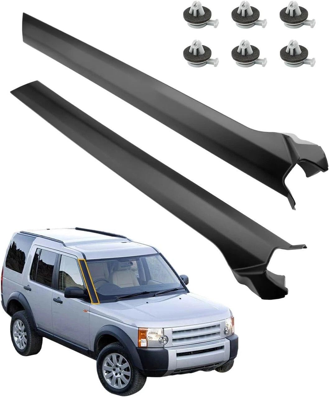 Windscreen A Pillar Trim Molding for Land Rover LR3 LR4 (2005–2016)