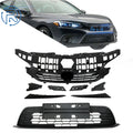 Mesh Grille & Headlight Eyelid for Honda Civic (2022–2023) Black