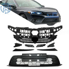 Mesh Grille & Headlight Eyelid for Honda Civic (2022–2023) Black