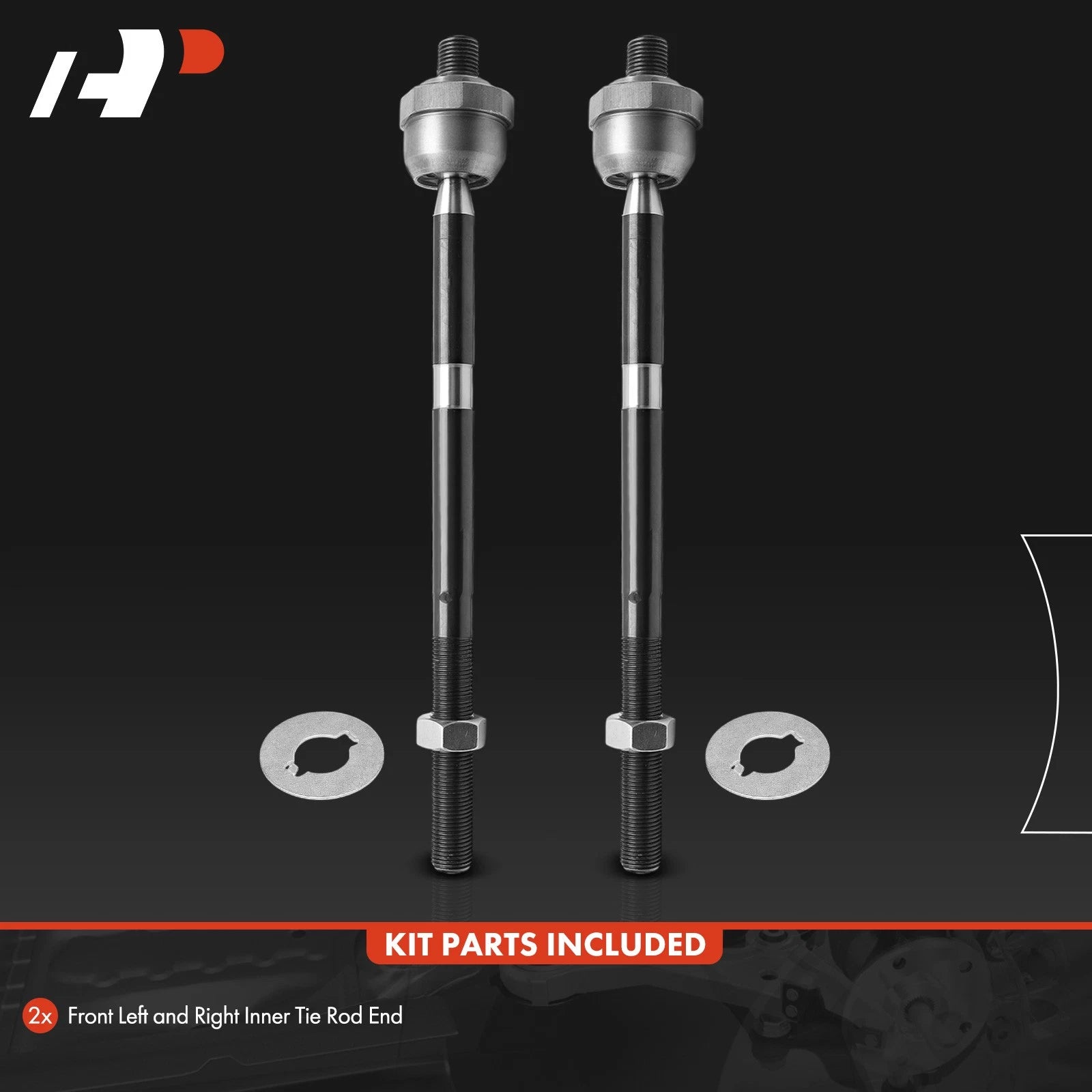 2X Front Inner Tie Rod Ends for Jeep Grand Cherokee WK (2005–2010)