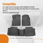 Set of 4 Carpet Floor Mats for Dodge Durango Jeep Grand Cherokee (2016–2024)