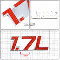 Chrome Fender Emblem Decal Badge for